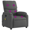 Stella Homewares Massage Recliner Chair Dark Grey Fabric
