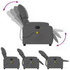 Stella Homewares Massage Recliner Chair Dark Grey Fabric