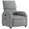 Stella Homewares Electric Massage Recliner Chair Light Grey Fabric