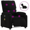 Stella Homewares Electric Massage Recliner Chair Black Fabric