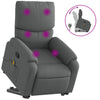 Stella Homewares Stand up Massage Recliner Chair Dark Grey Fabric