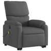 Stella Homewares Electric Stand up Massage Recliner Chair Dark Grey Fabric