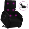 Stella Homewares Electric Stand up Massage Recliner Chair Black Fabric