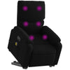 Stella Homewares Electric Stand up Massage Recliner Chair Black Fabric