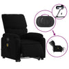 Stella Homewares Electric Stand up Massage Recliner Chair Black Fabric