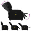 Stella Homewares Massage Recliner Chair Black Faux Leather