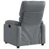 Stella Homewares Massage Recliner Chair Grey Faux Leather