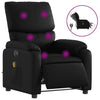 Stella Homewares Electric Massage Recliner Chair Black Faux Leather