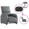 Stella Homewares Electric Massage Recliner Chair Grey Faux Leather