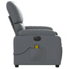 Stella Homewares Electric Massage Recliner Chair Grey Faux Leather
