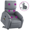 Stella Homewares Stand up Massage Recliner Chair Grey Faux Leather