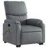Stella Homewares Stand up Massage Recliner Chair Grey Faux Leather