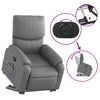 Stella Homewares Stand up Massage Recliner Chair Grey Faux Leather