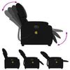 Stella Homewares Electric Stand up Massage Recliner Chair Black Faux Leather