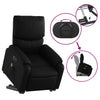 Stella Homewares Electric Stand up Massage Recliner Chair Black Faux Leather