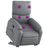 Stella Homewares Electric Stand up Massage Recliner Chair Grey Faux Leather