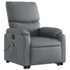 Stella Homewares Electric Stand up Massage Recliner Chair Grey Faux Leather