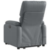 Stella Homewares Electric Stand up Massage Recliner Chair Grey Faux Leather
