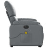 Stella Homewares Electric Stand up Massage Recliner Chair Grey Faux Leather