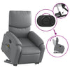Stella Homewares Electric Stand up Massage Recliner Chair Grey Faux Leather