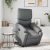 Stella Homewares Electric Stand up Massage Recliner Chair Grey Faux Leather