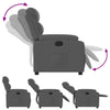 Stella Homewares Recliner Chair Dark Grey Fabric