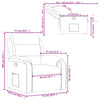 Stella Homewares Recliner Chair Dark Grey Fabric