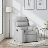 Stella Homewares Massage Recliner Chair Light Grey Fabric