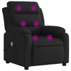 Stella Homewares Massage Recliner Chair Black Fabric