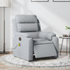 Stella Homewares Electric Massage Recliner Chair Light Grey Fabric
