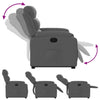 Stella Homewares Stand up Recliner Chair Dark Grey Fabric