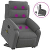 Stella Homewares Stand up Massage Recliner Chair Dark Grey Fabric