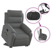 Stella Homewares Stand up Massage Recliner Chair Dark Grey Fabric