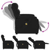 Stella Homewares Stand up Massage Recliner Chair Black Fabric