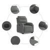 Stella Homewares Electric Stand up Recliner Chair Dark Grey Fabric