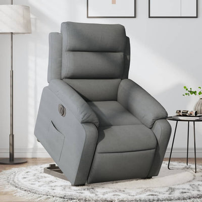 Stella Homewares Electric Stand up Recliner Chair Dark Grey Fabric