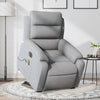 Stella Homewares Electric Stand up Massage Recliner Chair Light Grey Fabric