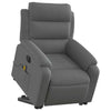 Stella Homewares Electric Stand up Massage Recliner Chair Dark Grey Fabric