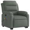 Stella Homewares Electric Stand up Massage Recliner Chair Dark Grey Fabric