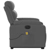 Stella Homewares Electric Stand up Massage Recliner Chair Dark Grey Fabric