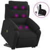 Stella Homewares Stand up Massage Recliner Chair Black Faux Leather
