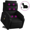 Stella Homewares Electric Stand up Massage Recliner Chair Black Faux Leather
