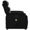 Stella Homewares Electric Stand up Massage Recliner Chair Black Faux Leather