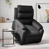 Stella Homewares Electric Stand up Massage Recliner Chair Black Faux Leather