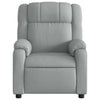 Stella Homewares Massage Recliner Chair Light Grey Fabric