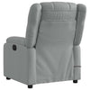 Stella Homewares Electric Massage Recliner Chair Light Grey Fabric