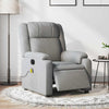 Stella Homewares Electric Massage Recliner Chair Light Grey Fabric