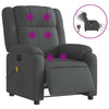 Stella Homewares Electric Massage Recliner Chair Dark Grey Fabric
