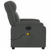 Stella Homewares Electric Massage Recliner Chair Dark Grey Fabric