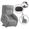 Stella Homewares Stand up Massage Recliner Chair Light Grey Fabric